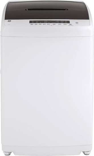 GE - 2.8 Cu. Ft. Top Load Washer with Portable - White/black