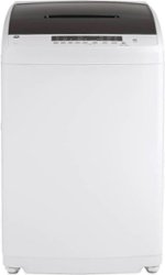 GE - 2.8 Cu. Ft. Top Load Washer - White/Black - Front_Zoom