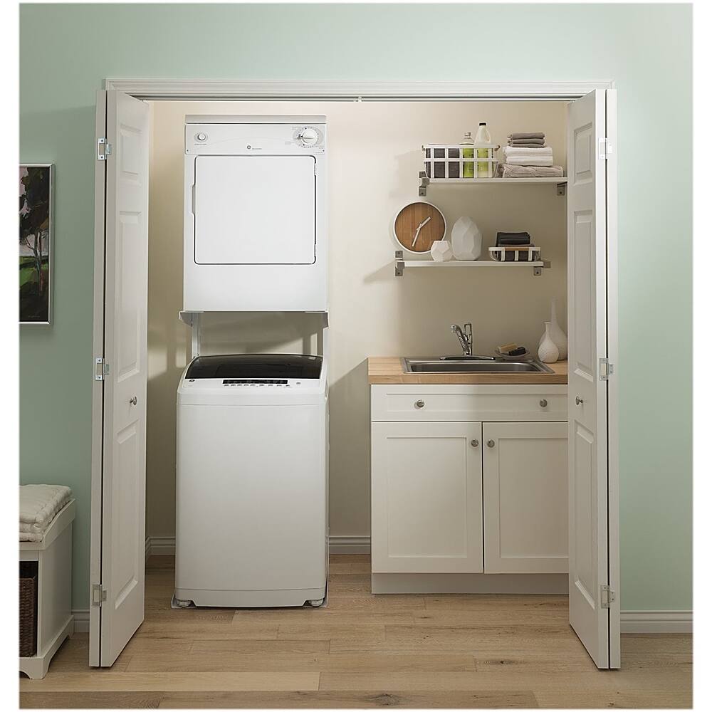 Alt View 13. GE - 2.8 Cu. Ft. Top Load Washer - White/Black.