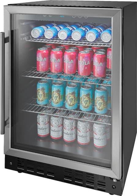 Insignia 165 Can Built In Beverage Cooler Ns Bc1zss9 Best Buy