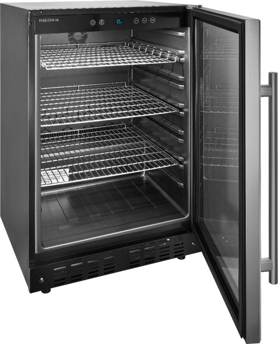 Zoom in on Alt View Zoom 14. Insignia™ - 165-Can Built-In Beverage Cooler - Stainless steel.