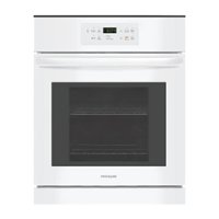 Frigidaire - 24" Built-In Single Electric Wall Oven - White - Front_Zoom