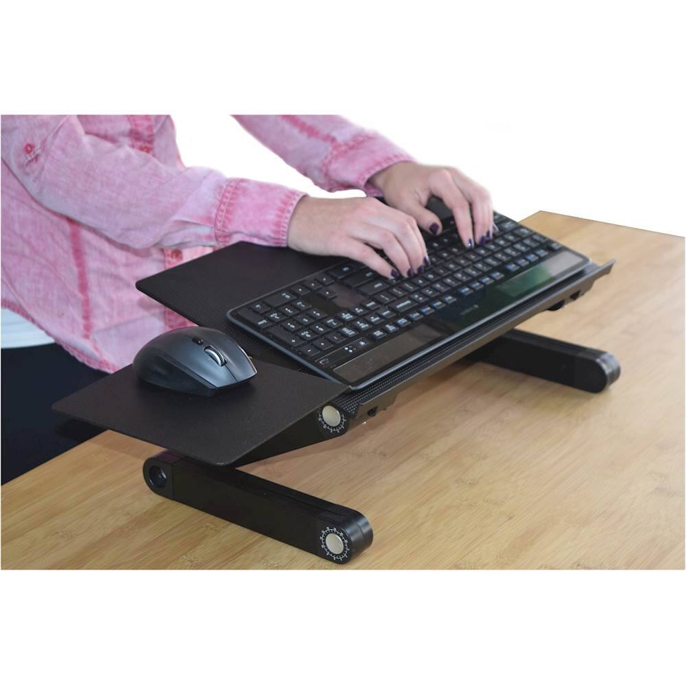 Alt View 14. Uncaged Ergonomics - WorkEZ Keyboard Tray - Black.