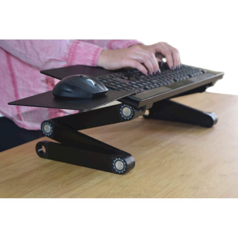 Alt View 15. Uncaged Ergonomics - WorkEZ Keyboard Tray - Black.