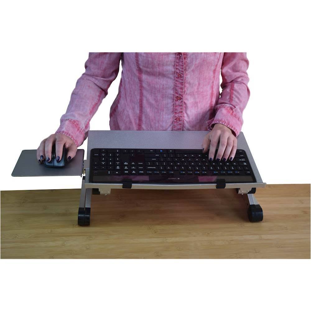 Alt View 11. Uncaged Ergonomics - WorkEZ Keyboard Tray - Silver.