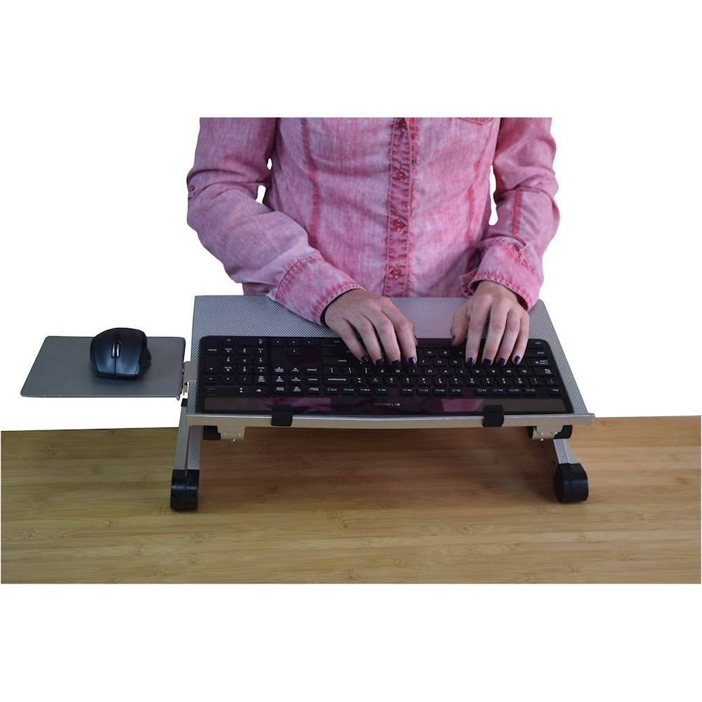 Alt View 17. Uncaged Ergonomics - WorkEZ Keyboard Tray - Silver.