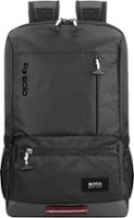Solo - Varsity Collection Draft Laptop Backpack for 15.6" Laptop - Black - Front_Zoom