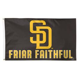 WinCraft - San Diego Padres 3' x 5' Single-Sided Deluxe Team Slogan Flag - Multicolor