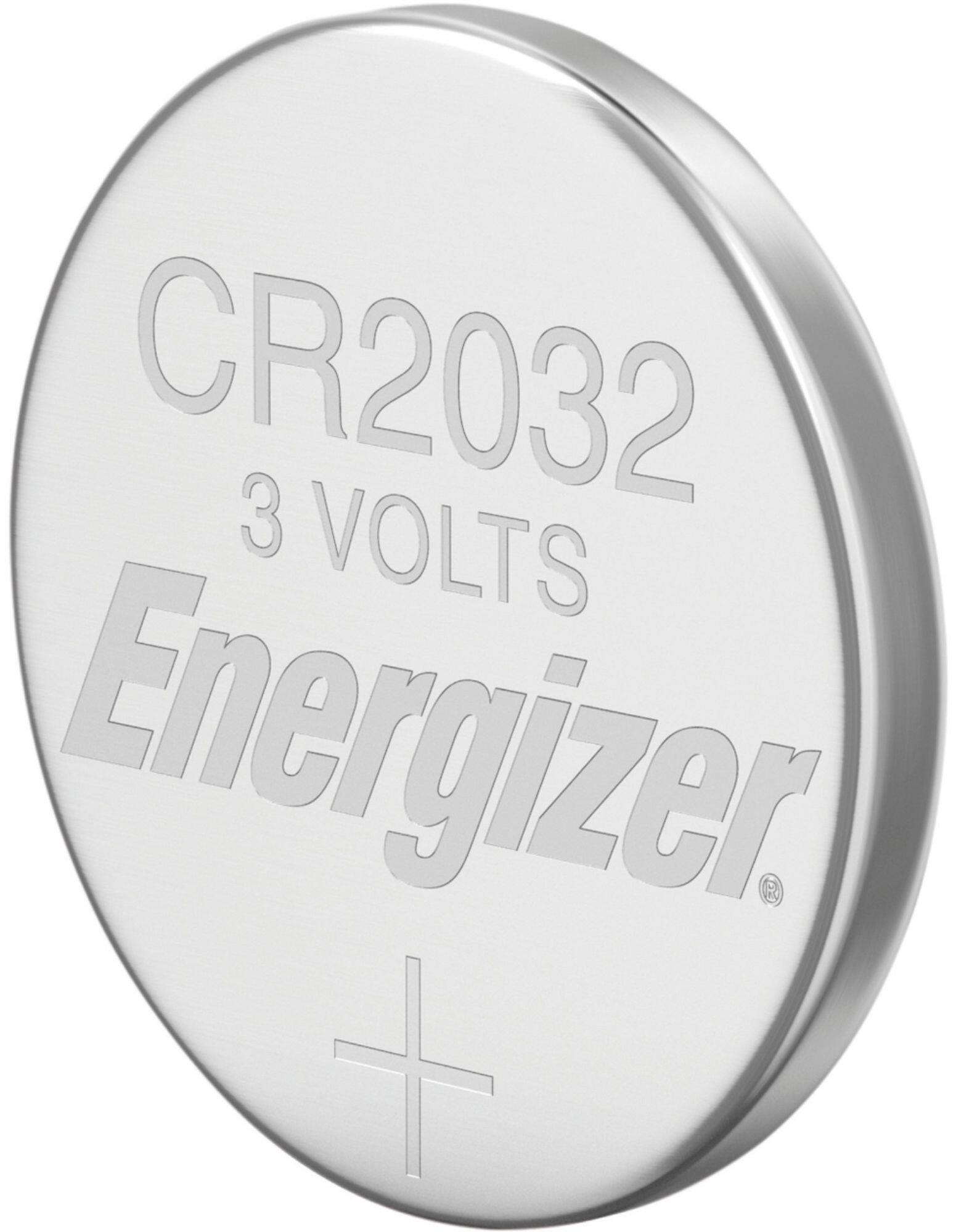 Alt View 11. Energizer - 2032 Batteries (4 Pack), 3V Lithium Coin Batteries - Silver.