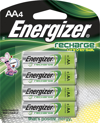 Energizer - Recharge Universal Rechargeable AA Batteries (4-Pack)