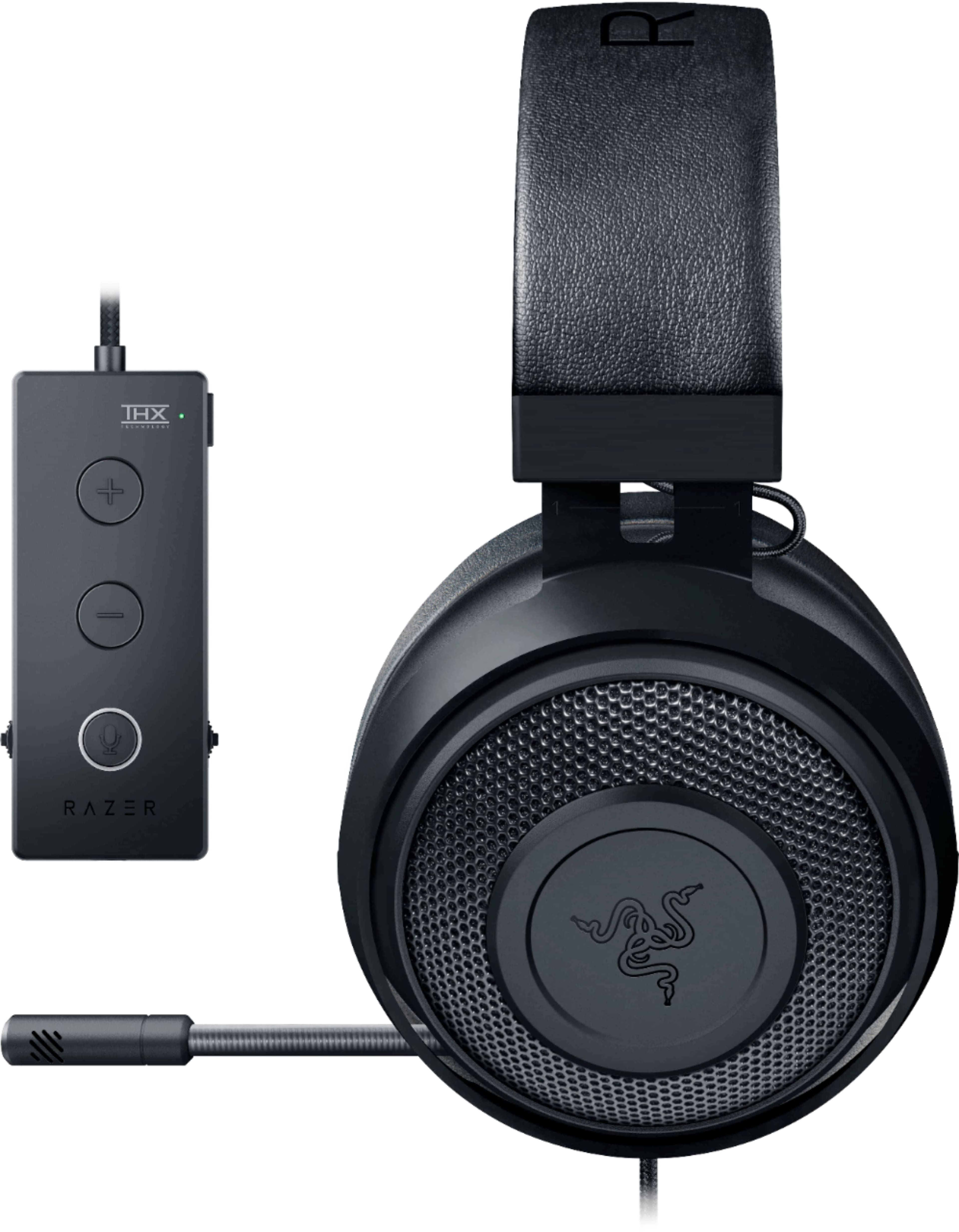 Alt View 13. Razer - Kraken Tournament Edition Wired Stereo Gaming Over-the-Ear Headphones for PC, Mac, Xbox One, Switch, PS4, Mobile Devices - Black.