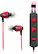 Front Standard. Klipsch - Image S4i Rugged Earbud Headphones - Red.