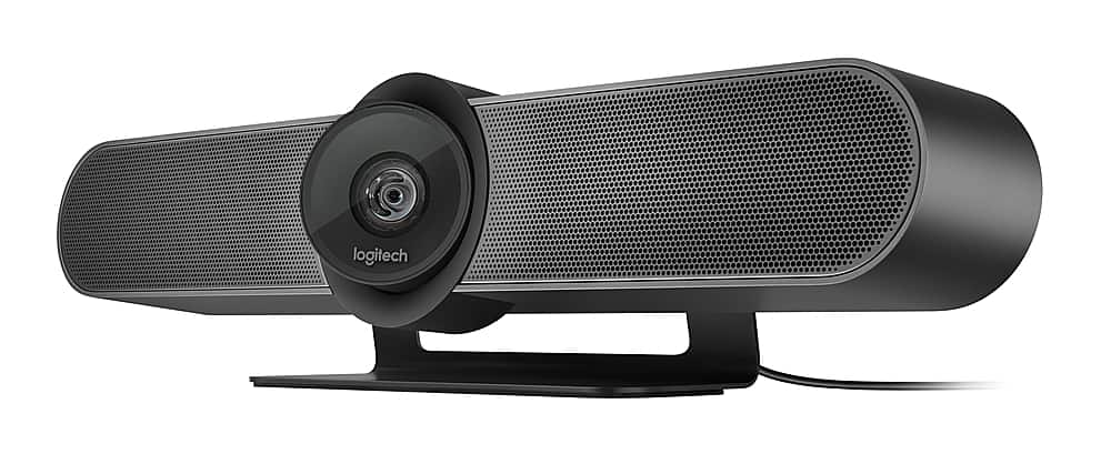 Alt View 12. Logitech - MeetUp 4K Ultra HD Video Conferencing Kit with Expansion Microphone for Huddle Rooms - Black.