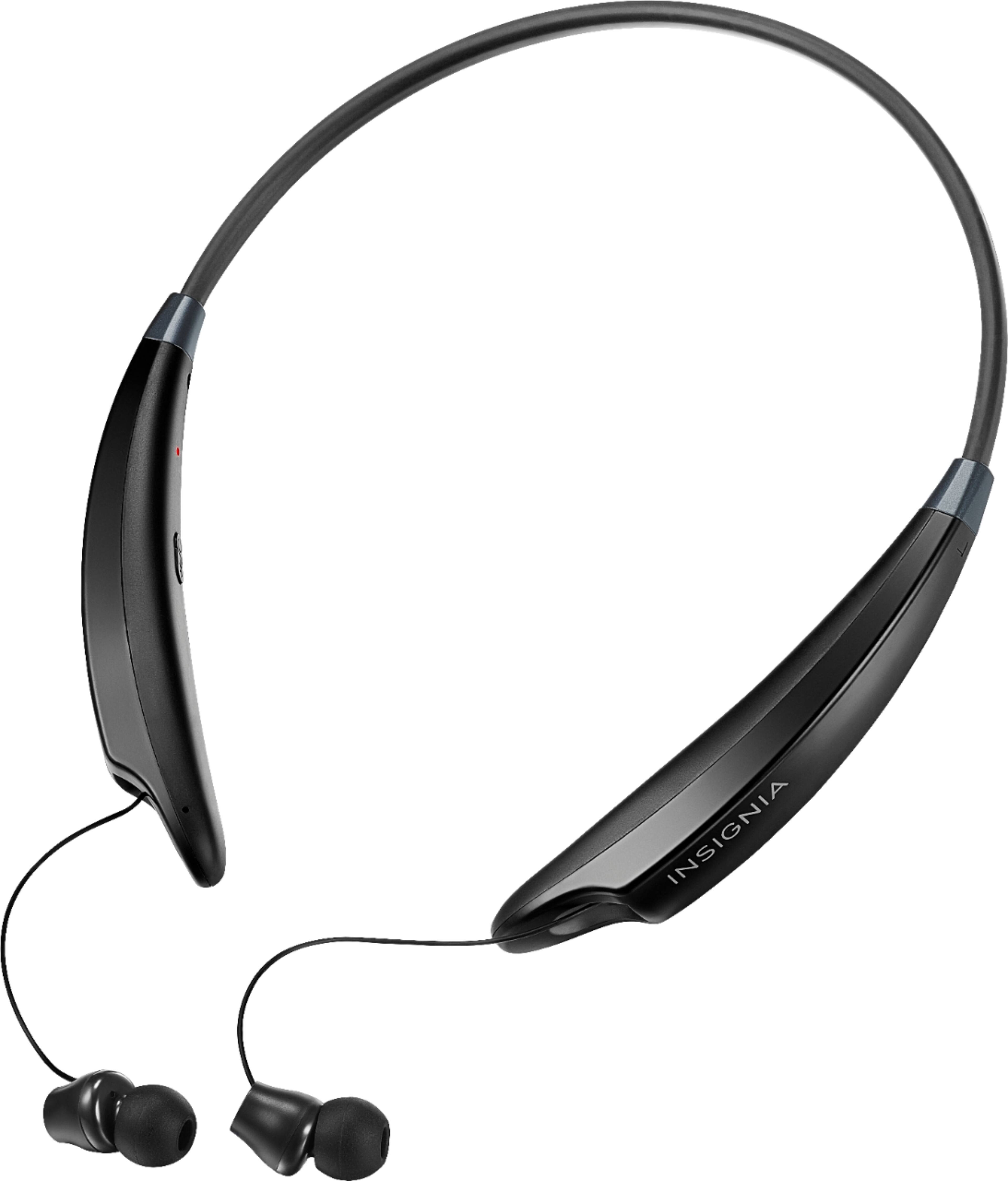 Best Buy Insignia™ NSHNECKPLUS Wireless InEar Headphones Black NS