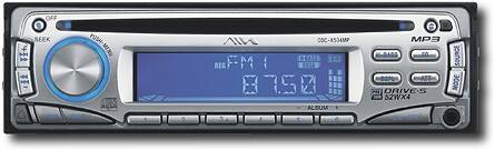 Front Standard. Aiwa - 52W x 4 CD Deck with MOSFET Amp/MP3 Playback - Silver.