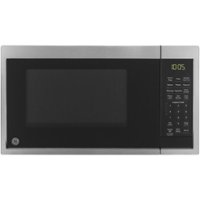 GE - 0.9 Cu. Ft. Microwave - Stainless steel - Front_Zoom