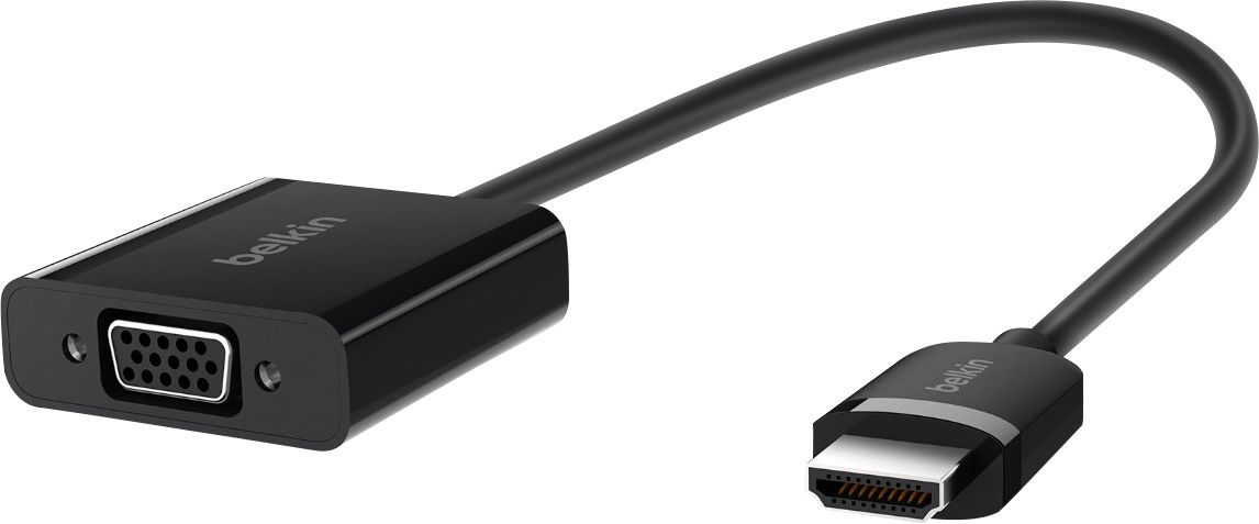 Adolescent Zeg opzij uitdrukking Belkin Male-HDMI-to-Female-VGA Adapter Black AV10170BT - Best Buy