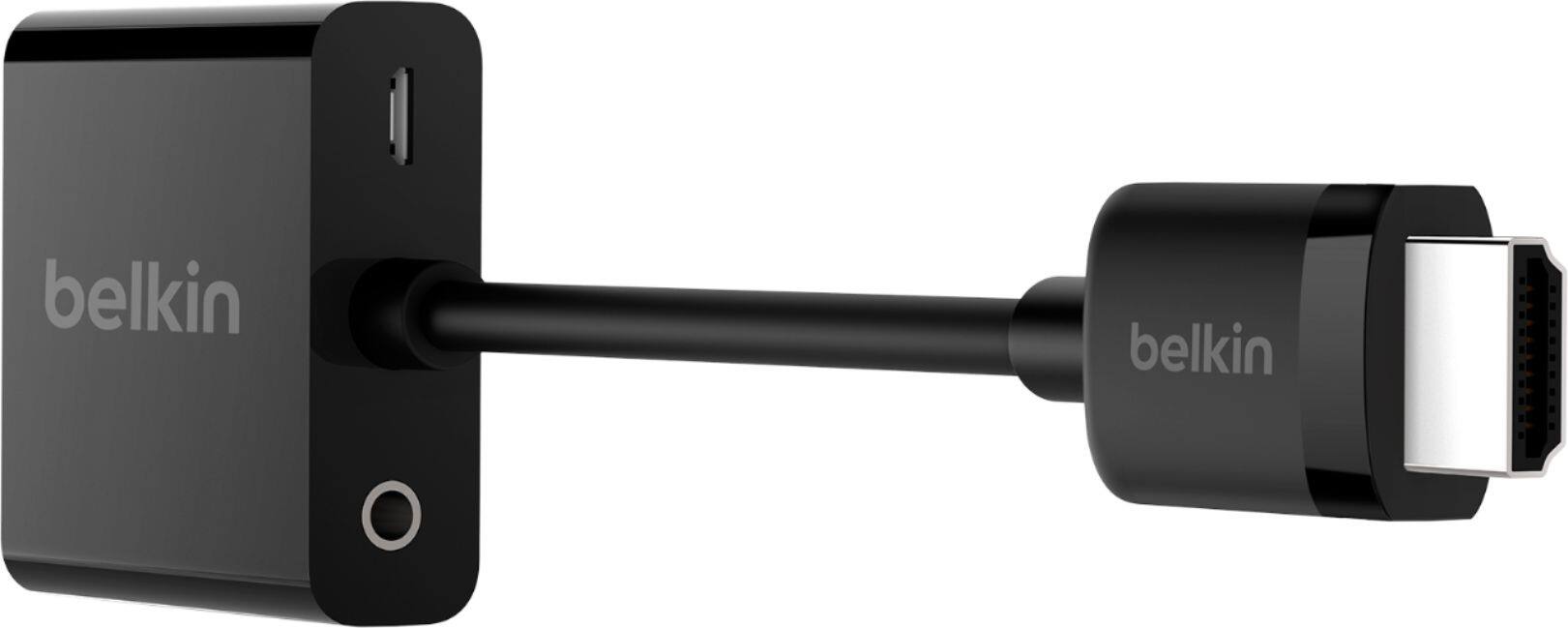 Alt View 11. Belkin - Belkin HDMI to VGA Adapter with Micro-USB Power and Audio Support - Black.