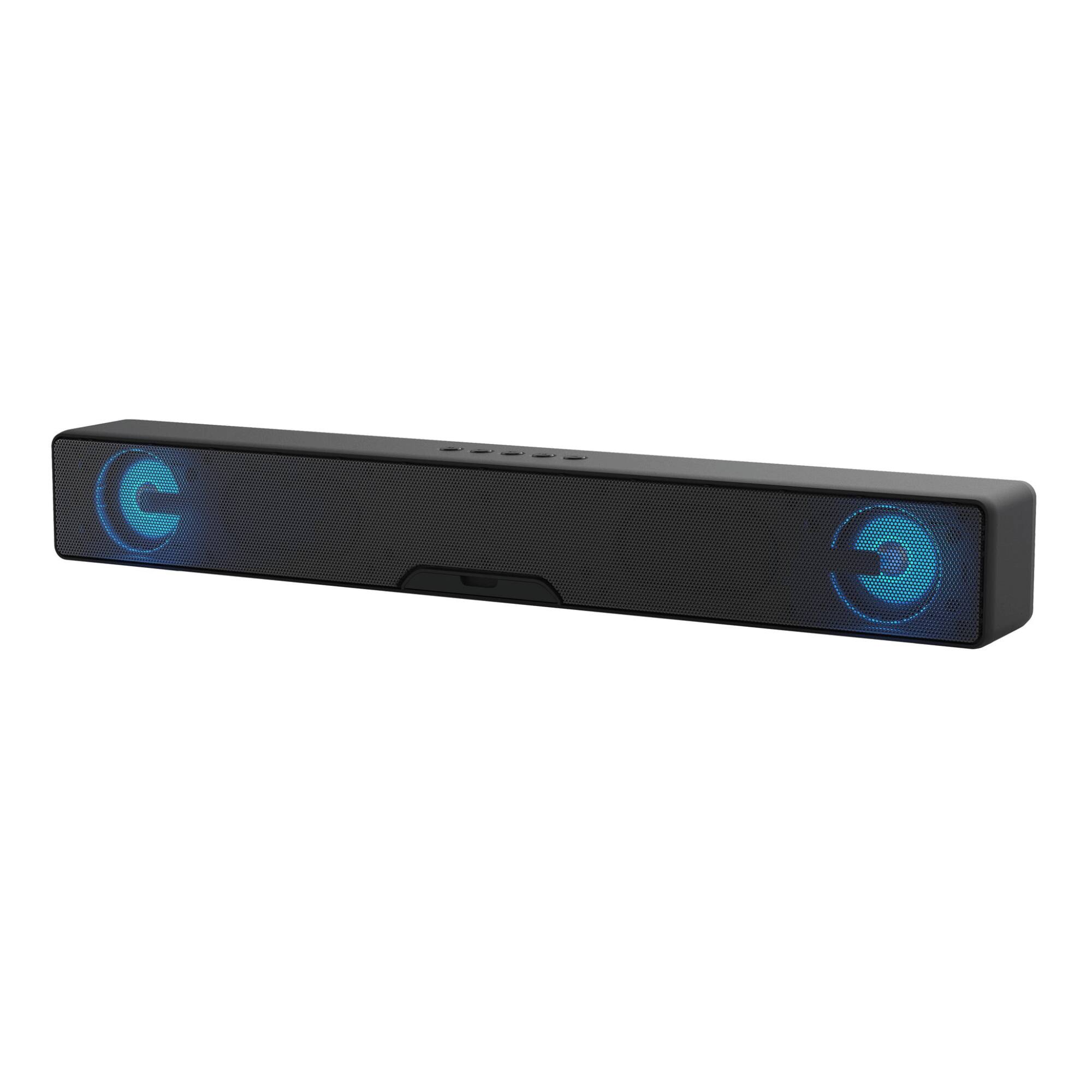 Alt View 1. Supersonic - 17.6-Inch Portable 10W Bluetooth Soundbar - Black.