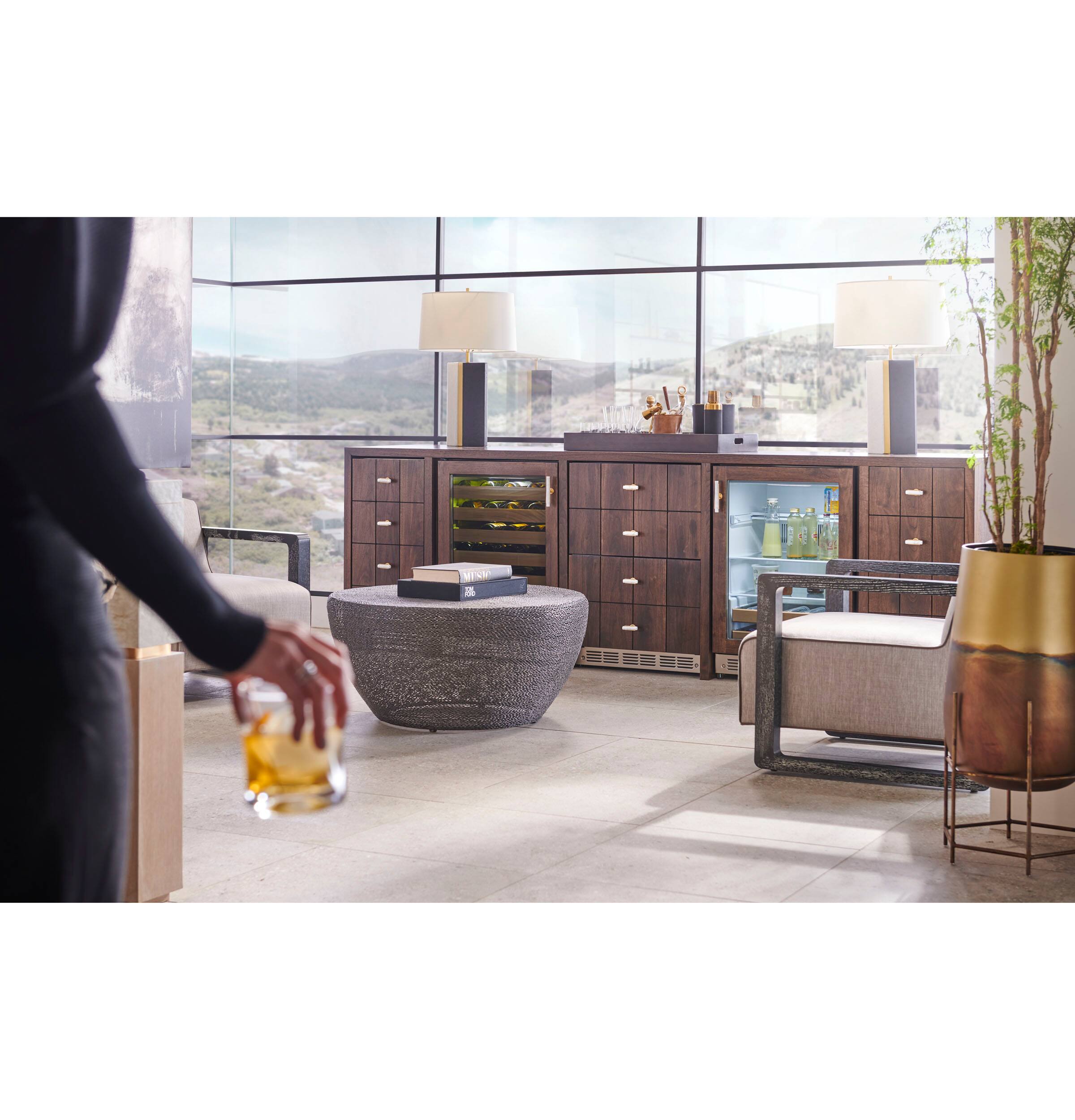 Alt View 27. Monogram - 57-Bottle Wine Cooler with Red and White Wine Temperature Settings - Custom Panel Ready.