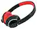 Front Standard. MEElectronics - Air-Fi AF32 Wireless Headphones - Red/Black.
