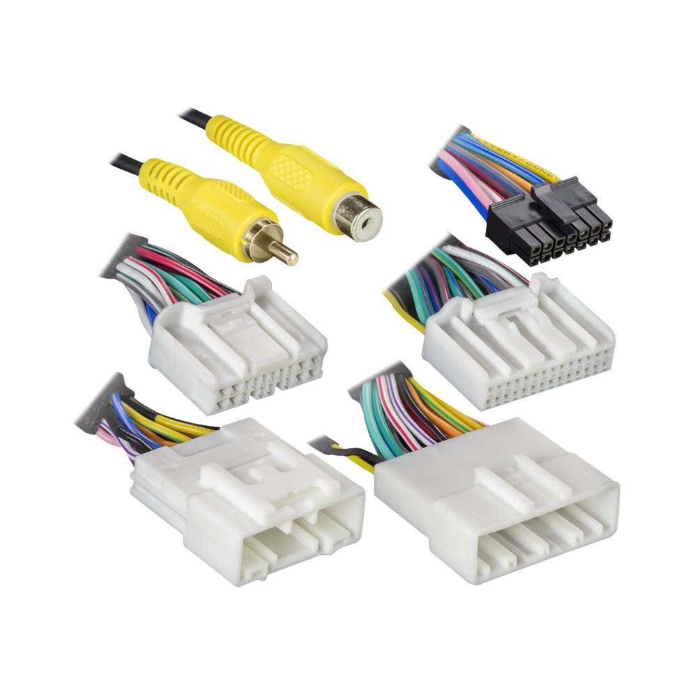 Front. AXXESS - Wiring Harness for 2014 and Later Mazda Vehicles - Black.