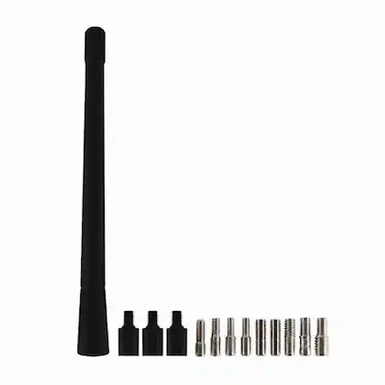 Front. Metra - 7" Vehicle Wire Replacement Antenna - Black.