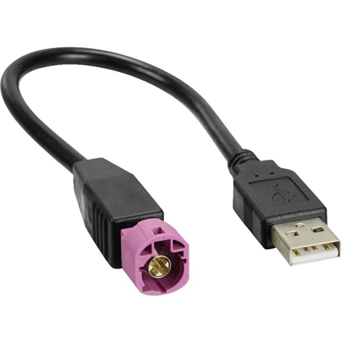 Metra - USB Male Charging/Data Adapter - Black