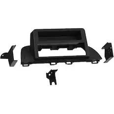 Front. Metra - Dash Kit for Select 2014-2018 Mazda 3 DIN - Matte Black.