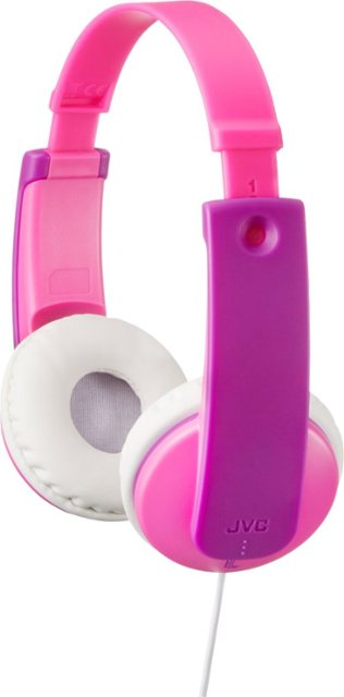 JVC – TINYPHONES HA-KD7 HAKD7P Wired On-Ear Headphones – Purple/Pink