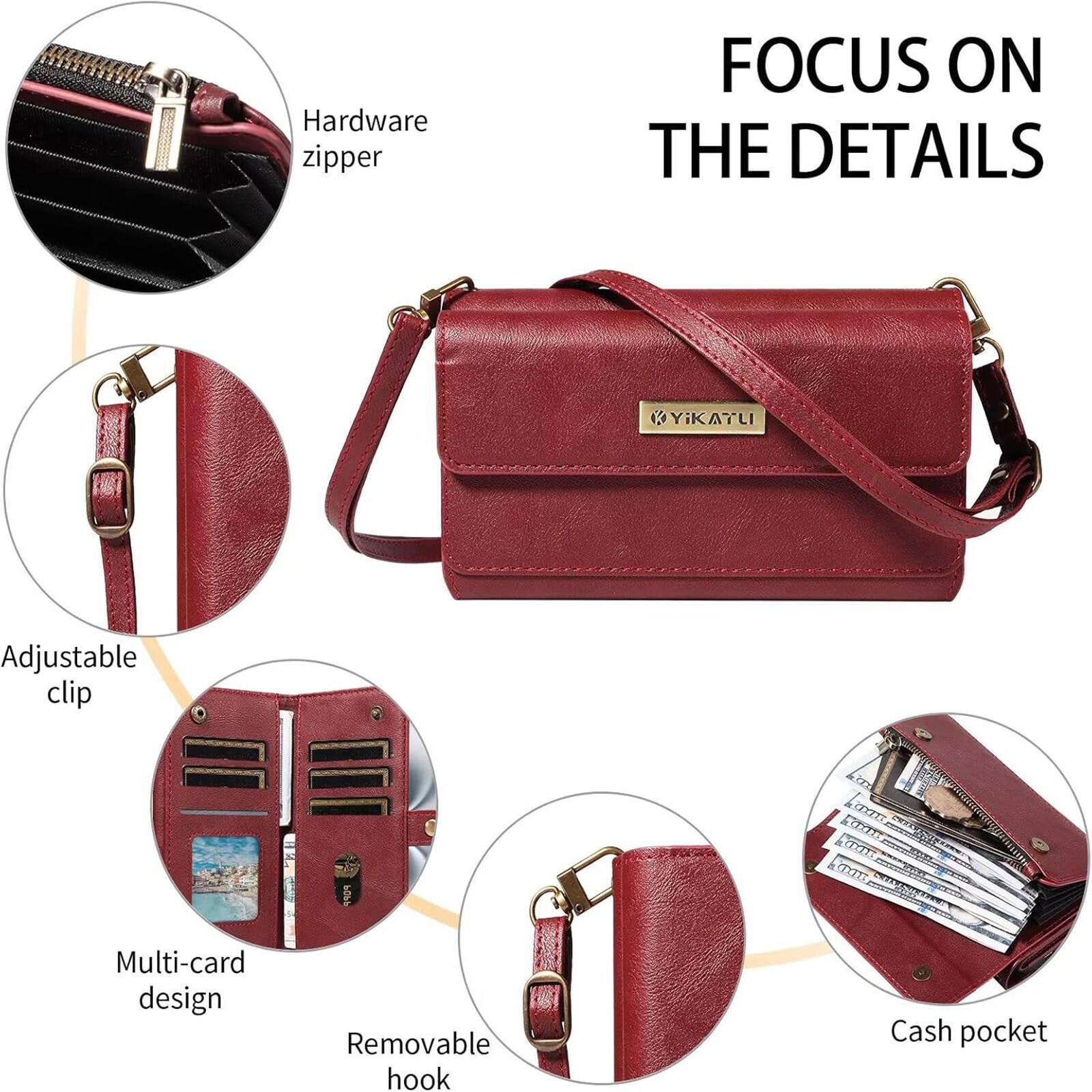FOCUS ON THE DETAILS

- Hardware zipper
- Adjustable clip
- Multi-card design
- Removable hook
- Cash pocket