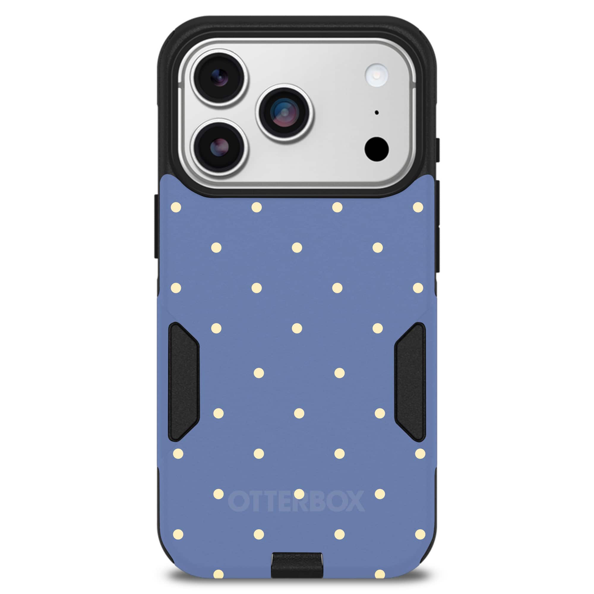 OtterBox - Artist Edition MagSafe Commuter Series Case for iPhone 17 Pro - Blue Polka Dots