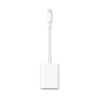 Apple - Lightning to SD Card Camera Reader - White - Front_Zoom