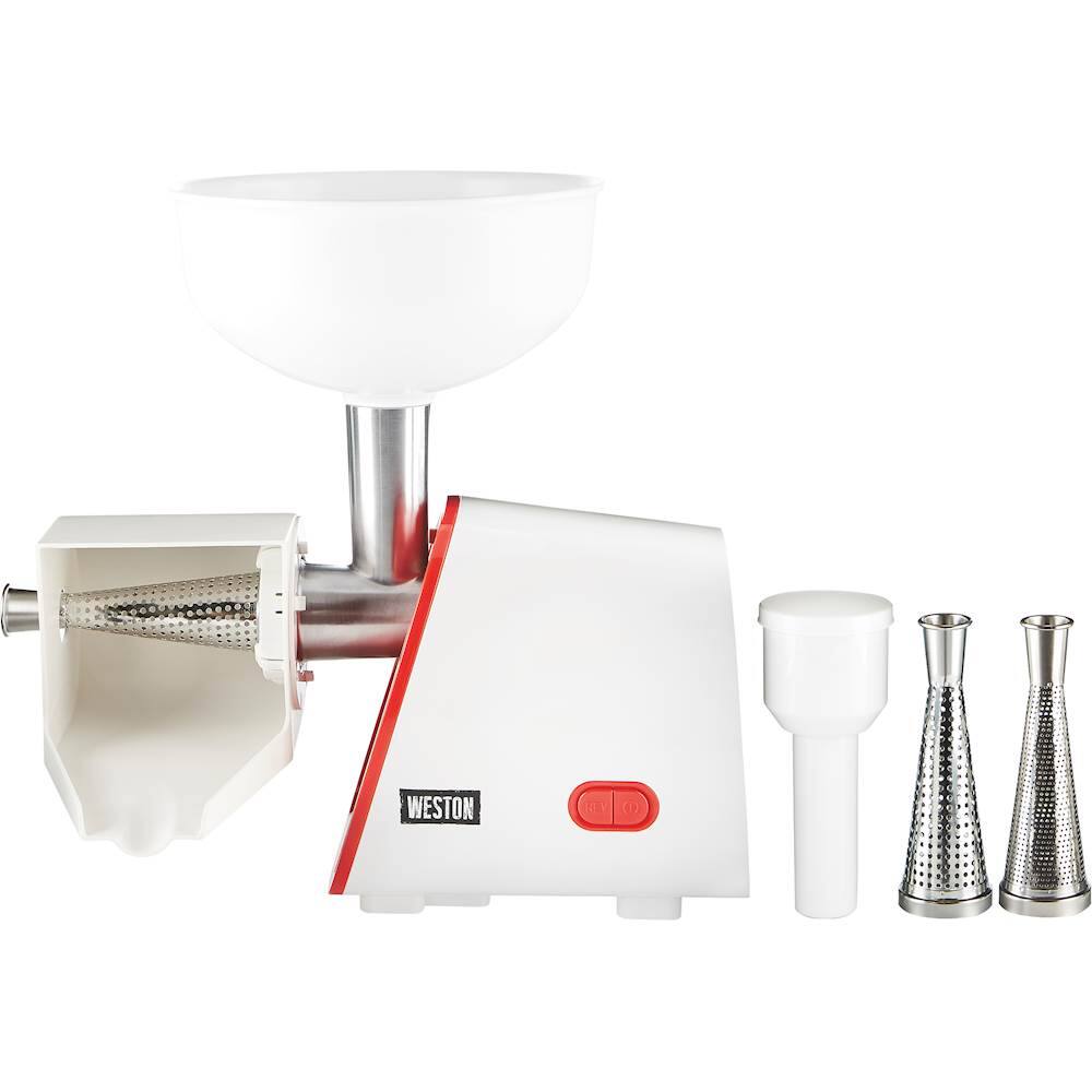 Alt View 11. Weston - Deluxe Electric Tomato Strainer - White.