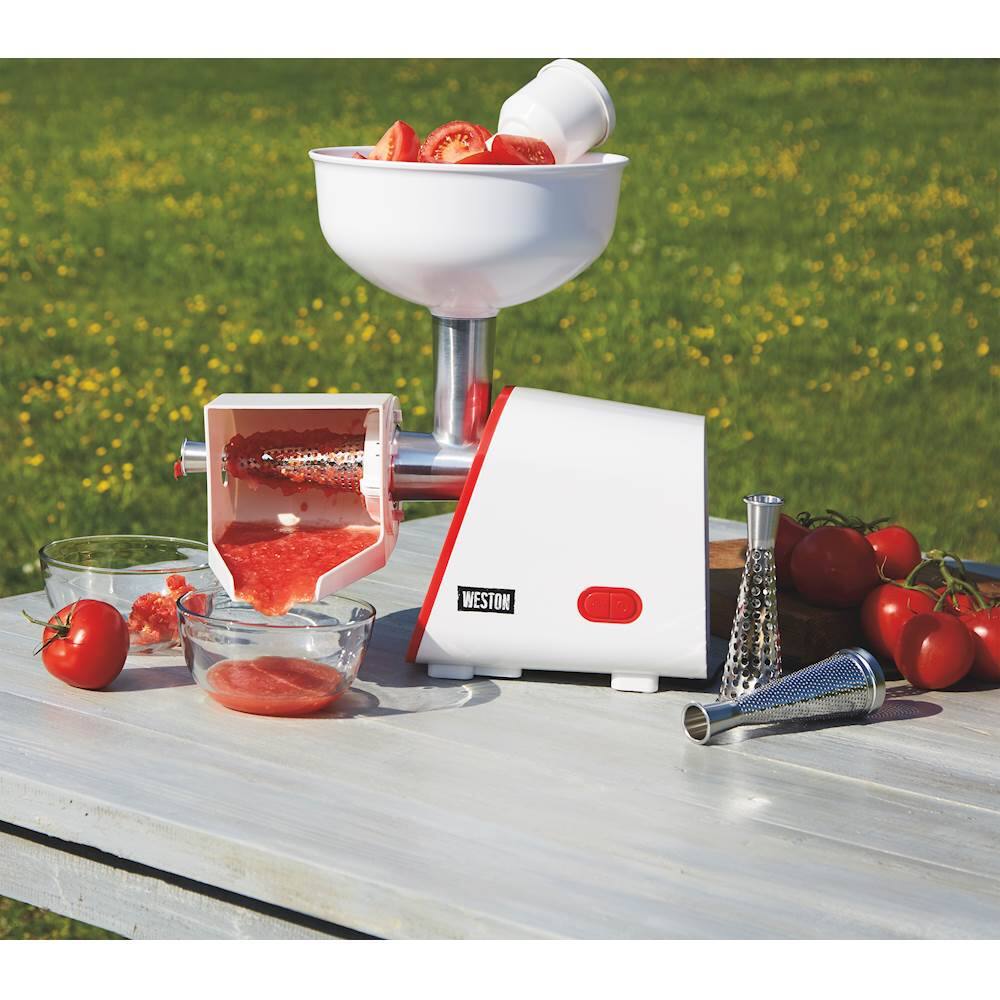Alt View 12. Weston - Deluxe Electric Tomato Strainer - White.