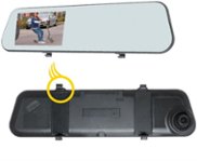 Angle Zoom. EchoMaster - Front and Rear Camera Dash Cam - Black.