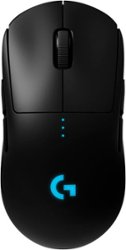 Logitech - G PRO Lightweight Wireless Optical Ambidextrous Gaming Mouse with RGB Lighting - Black - Front_Zoom