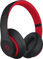 Geek Squad Certified Refurbished Beats Studio³ Wireless Noise Cancelling Headphones - The Beats Decade Collection - Defiant Black-Red - Angle_Zoom