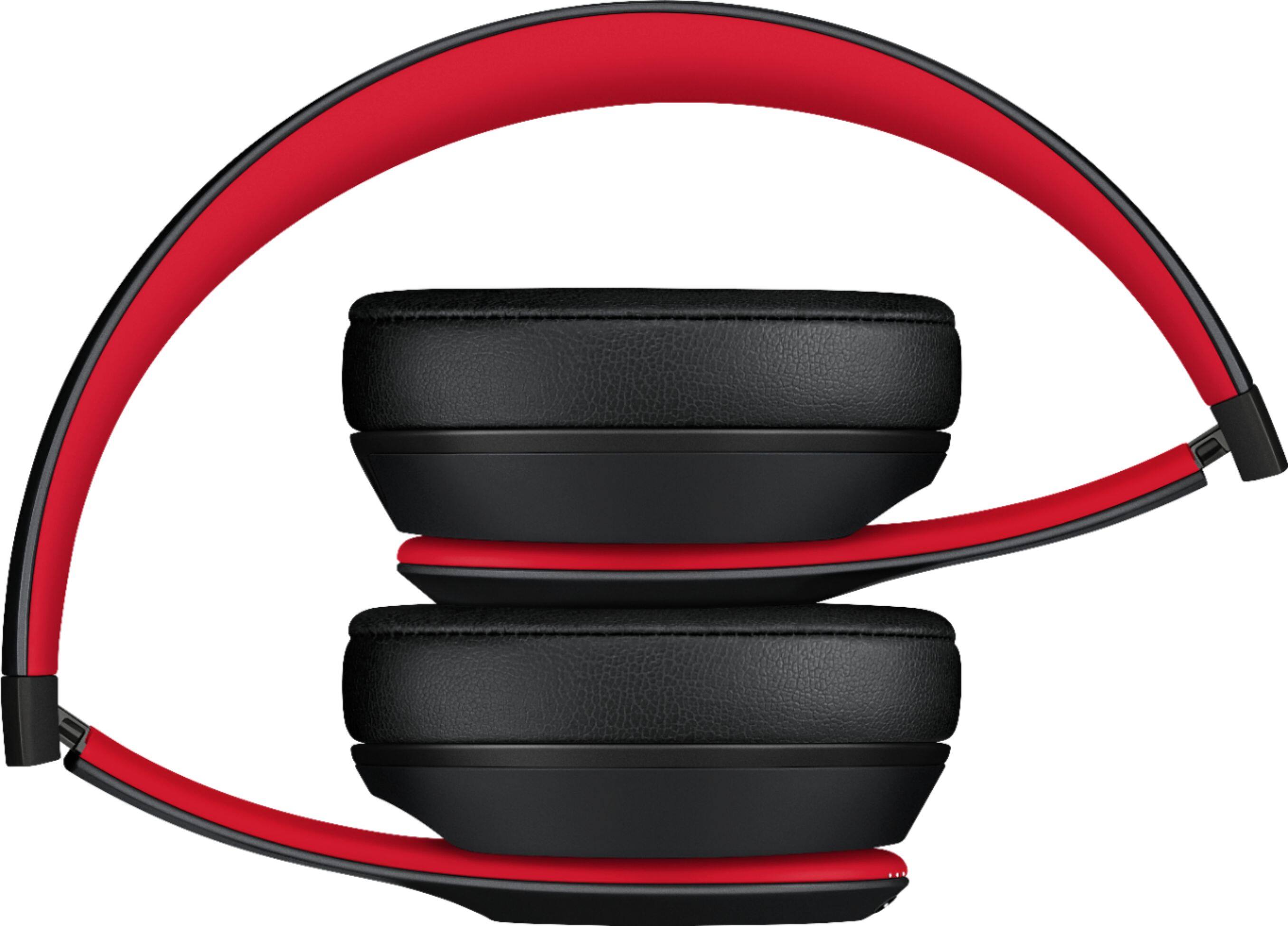 Alt View 11. Beats - Geek Squad Certified Refurbished Beats Solo³ Wireless Headphones - The Beats Decade Collection - Defiant Black-Red.