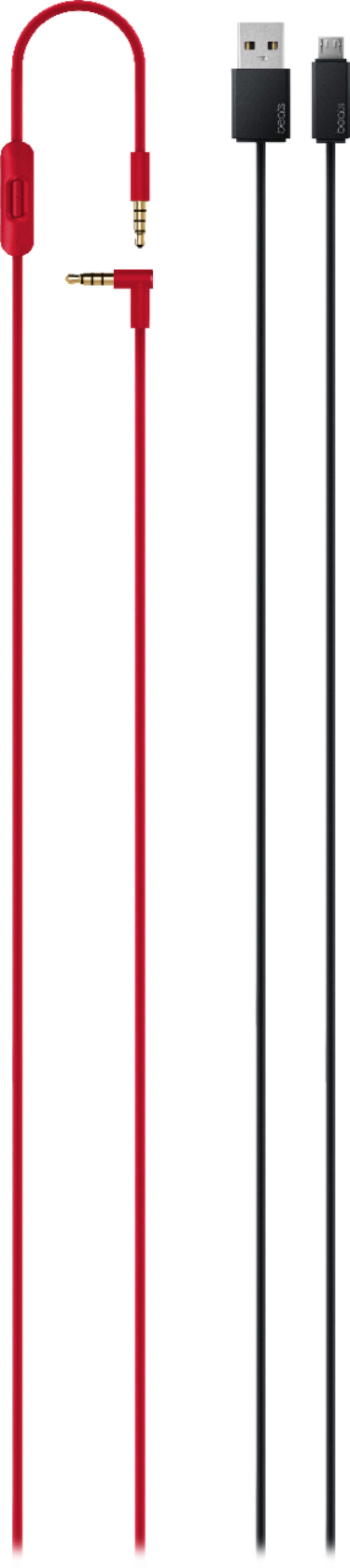 Alt View 16. Beats - Geek Squad Certified Refurbished Beats Solo³ Wireless Headphones - The Beats Decade Collection - Defiant Black-Red.