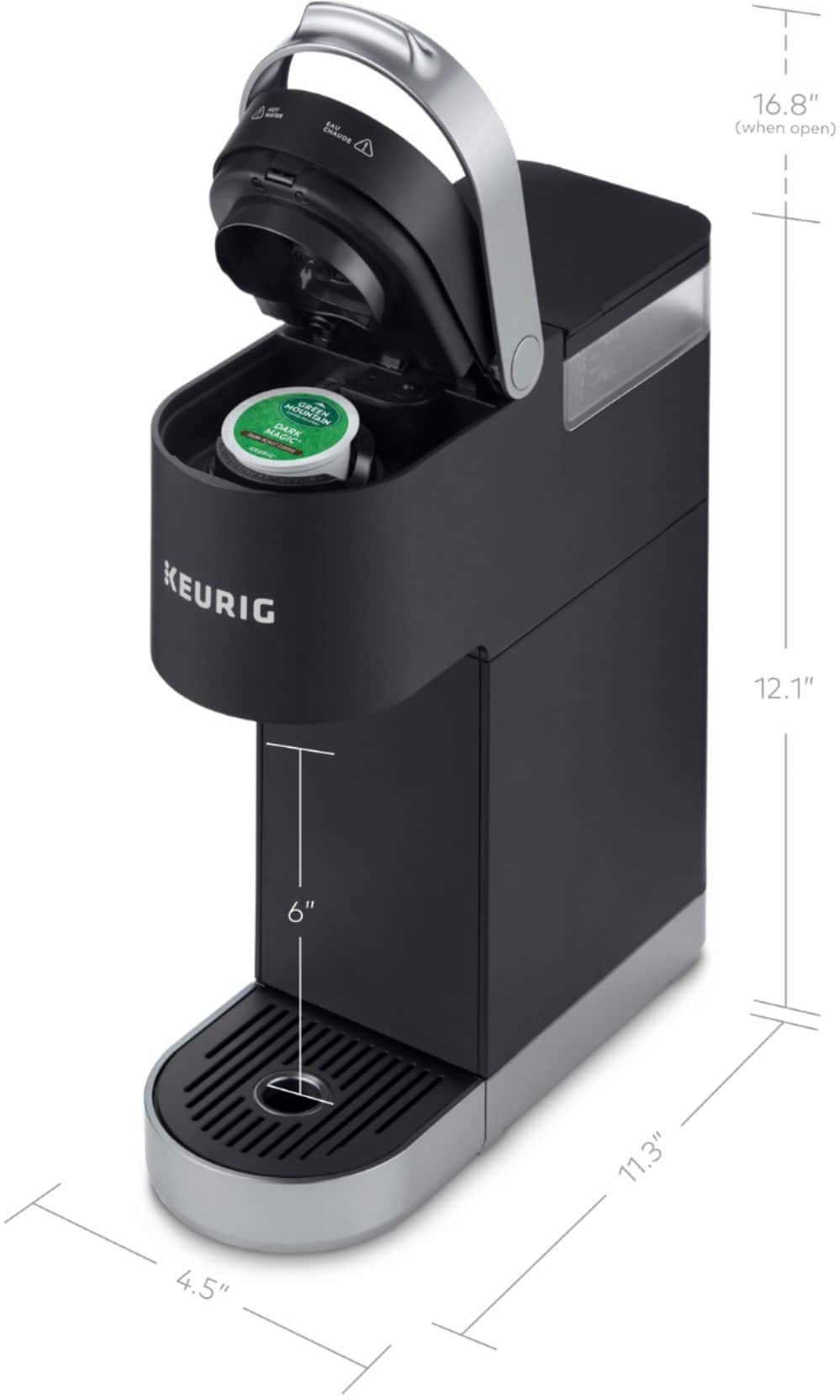 Alt View 20. Keurig - K-Mini Plus Single Serve K-Cup Pod Coffee Maker - Matte Black.