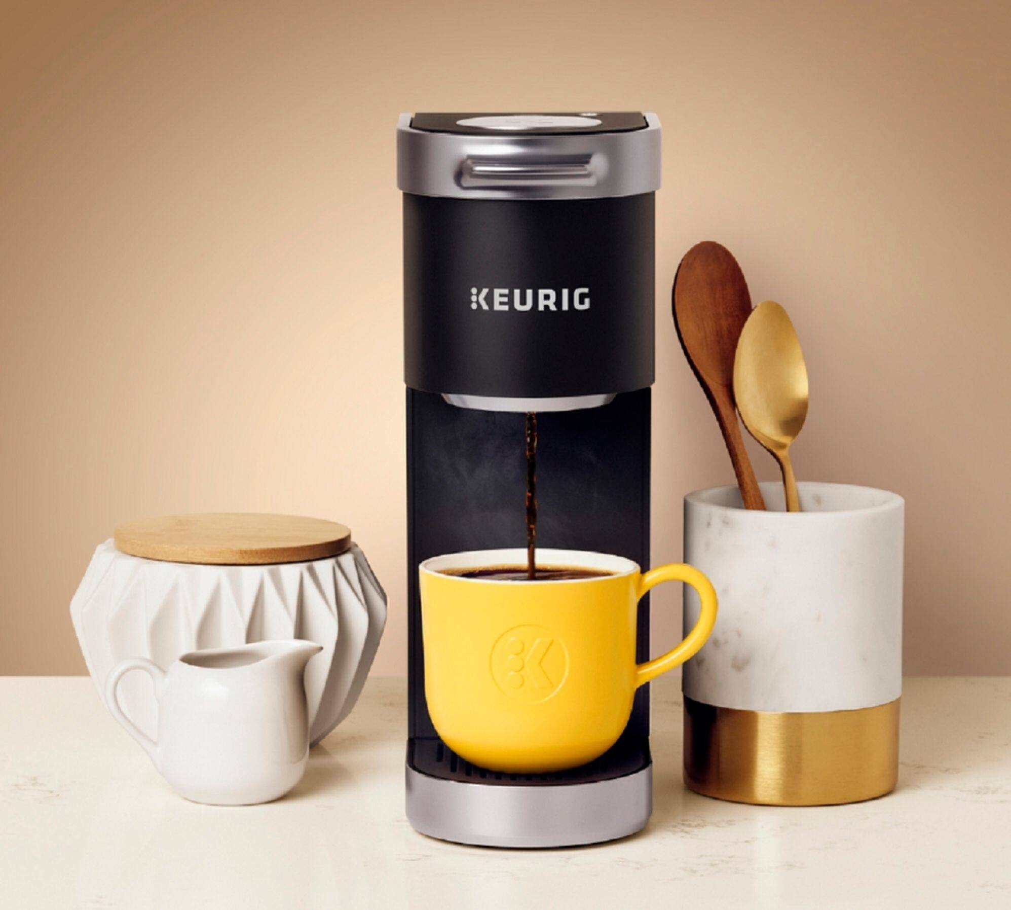 Alt View 23. Keurig - K-Mini Plus Single Serve K-Cup Pod Coffee Maker - Matte Black.