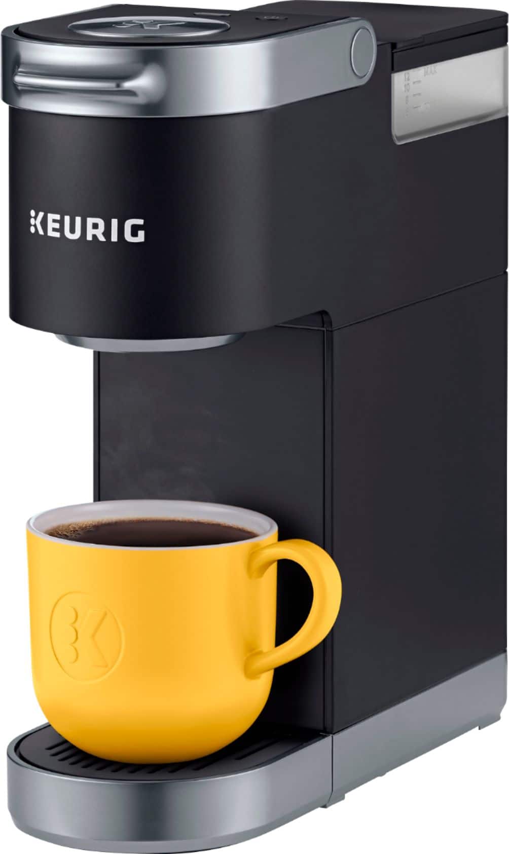Left. Keurig - K-Mini Plus Single Serve K-Cup Pod Coffee Maker - Matte Black.