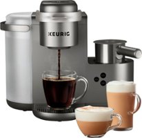 Keurig - K-Cafe Special Edition Single Serve K-Cup Pod Coffee Maker with Milk Frother - Nickel - Front_Zoom