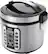 Left. AROMA - 20-Cup Rice Cooker and Steamer - Black/Stainless Steel.