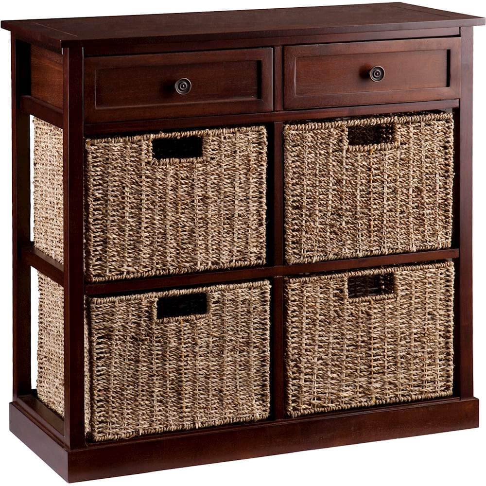 Angle View: SEI - Kenton 4-Basket Storage Chest