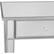 Alt View 11. SEI Furniture - Mirage Mirrored 2-Drawer Console Table - Matte Silver.