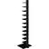 Alt View 11. SEI Furniture - 12-Shelf Spine Tower Bookcase - Jet Black.