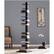 Alt View 12. SEI Furniture - 12-Shelf Spine Tower Bookcase - Jet Black.