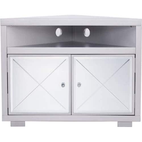 Sei Mirage Mirrored Corner Tv Stand For Most Flat Screen Tvs Up To